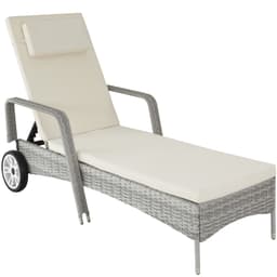 Polyrattan solseng Caroline - lysegrå