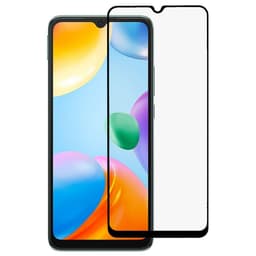 2-PAK SKALO Xiaomi Redmi 10C FULL-FIT Hærdet Glas Skærmbeskyttelse