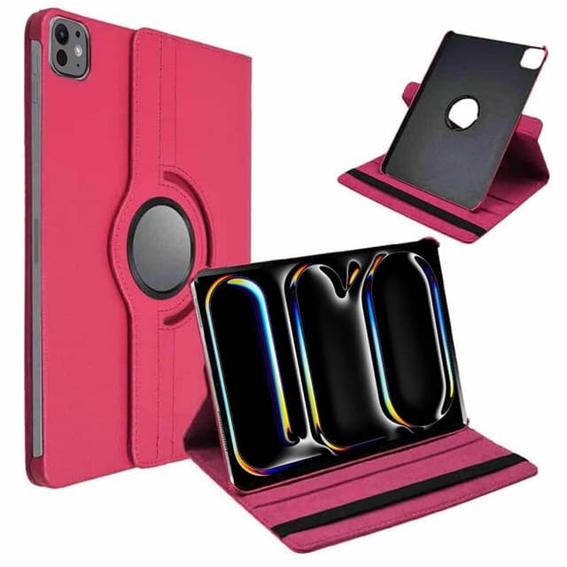 360 drejelig cover iPad Pro 11 (2024) - Mørkpink
