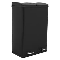 60L Dobbeltpedal Bin i Sort