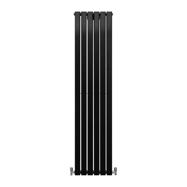 Designer Flat Panel Radiatorer Mat Sort 1800mm x 420mm