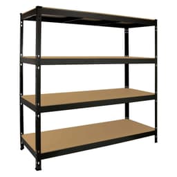 Monster Racking Q-Rax Tung Duty Opbevaringshylde, 160cm B, 60cm D, Sort