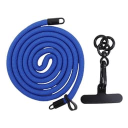 Mobilhalskæde 7mm med fastgørelsesplade - Navy