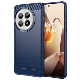 Børstet silikone cover OnePlus 13 - Blå