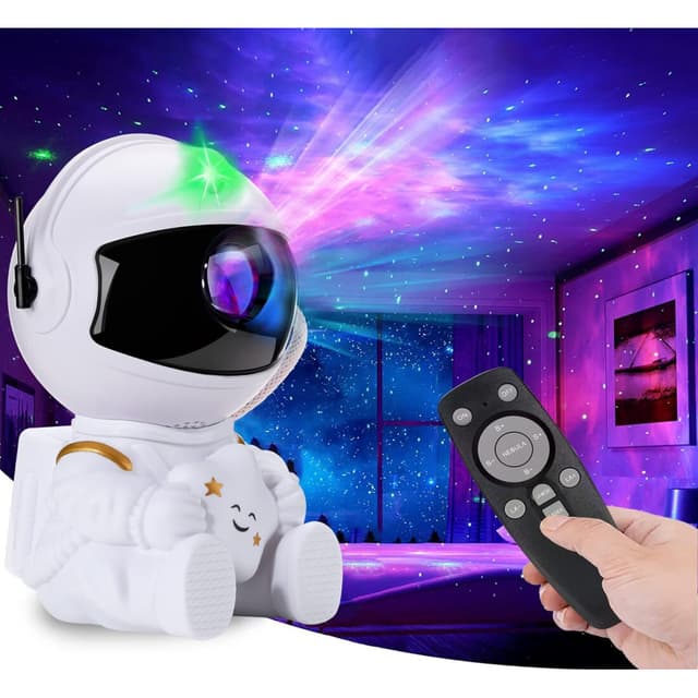 Astronaut Night Light / Galaxy lampe med fjernbetjening - Nepula Starry Sky Projector