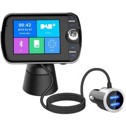 Trådløs Bluetooth FM-sender med LCD-skærm