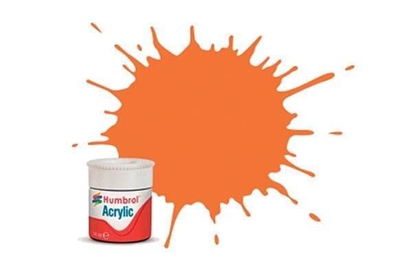 Akrylmaling orange 14ml - Klar erstatning