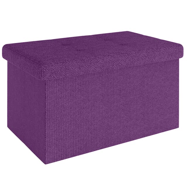 Folde Skammel 49x30x30 cm Taburet (lilla)
