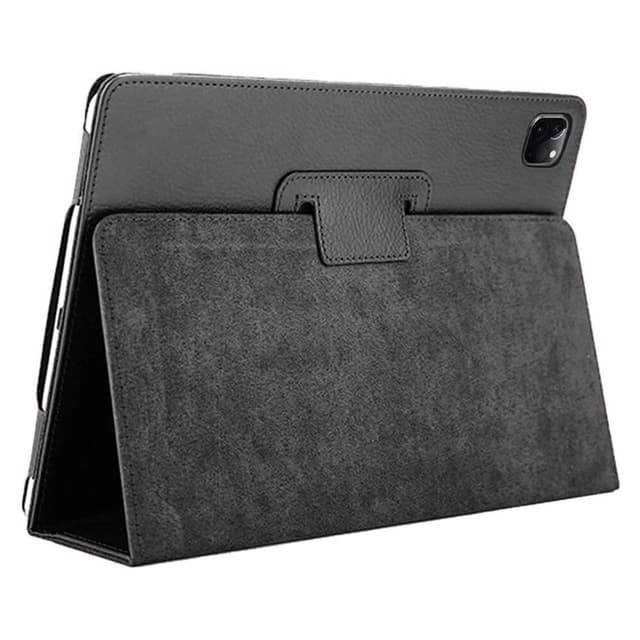 SKALO iPad Pro 12.9 (Gen 4/5/6) Duofold Litchi Flip Cover - Sort