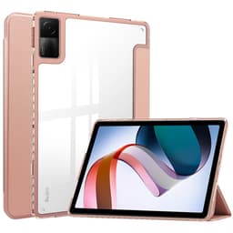 SKALO Xiaomi Redmi Pad Trifold Etui med gennemsigtig bagside - Rosa guld