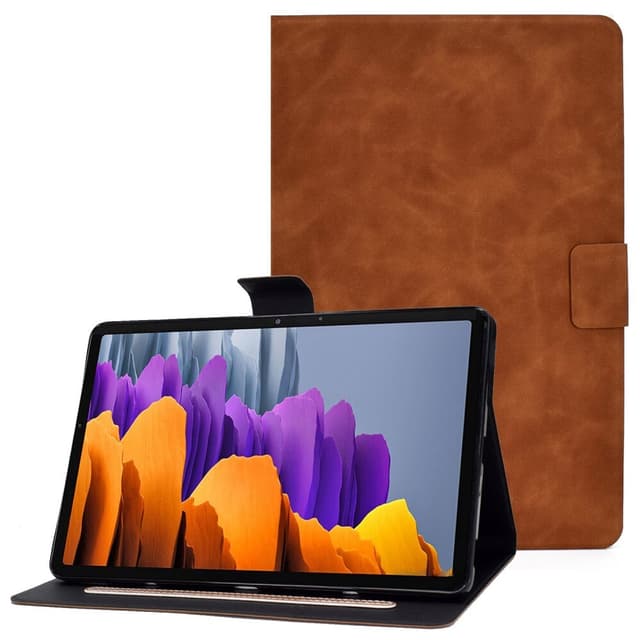 SKALO Samsung Tab S7/S8 PU-læder Flip Cover - Brun