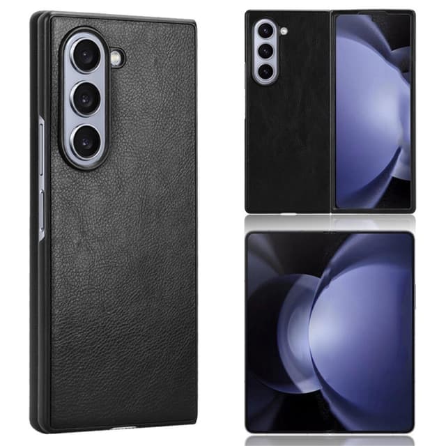 SKALO Samsung Z Fold6 PU-læder Cover - Sort