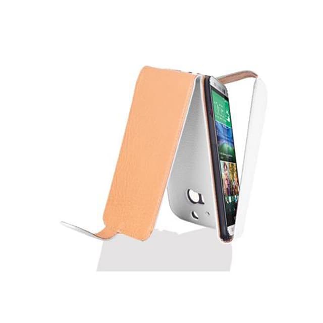 HTC ONE M8 Pungetui Flip Cover (Hvid)