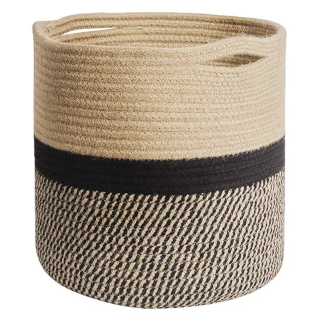 Cotton rope laundry basket laundry collector flexible