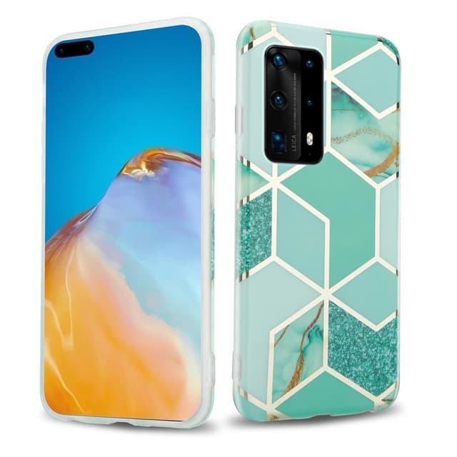 Huawei P40 Pungetui Cover Case (Grøn)