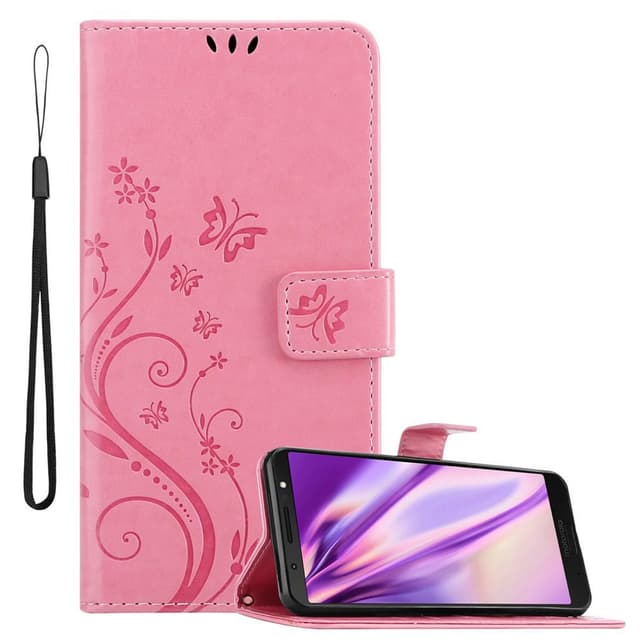 Motorola MOTO G6 PLUS Pungetui Cover Case (Lyserød)