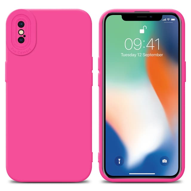 iPhone X / XS Cover Etui Case (Lyserød)