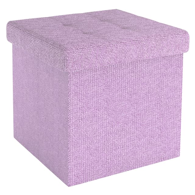 Sammenklappelig Skammel 38x38x38 cm Taburet (pink)