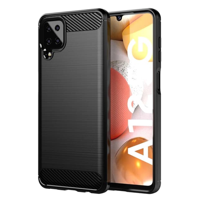 Samsung Galaxy A12 / M12 Cover TPU Etui (Sort)