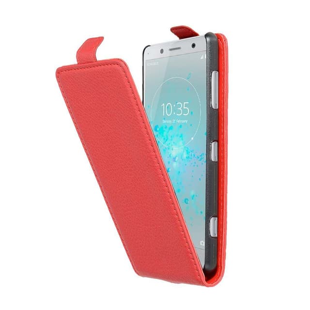 Sony Xperia XZ2 COMPACT Pungetui Flip Cover (Rød)