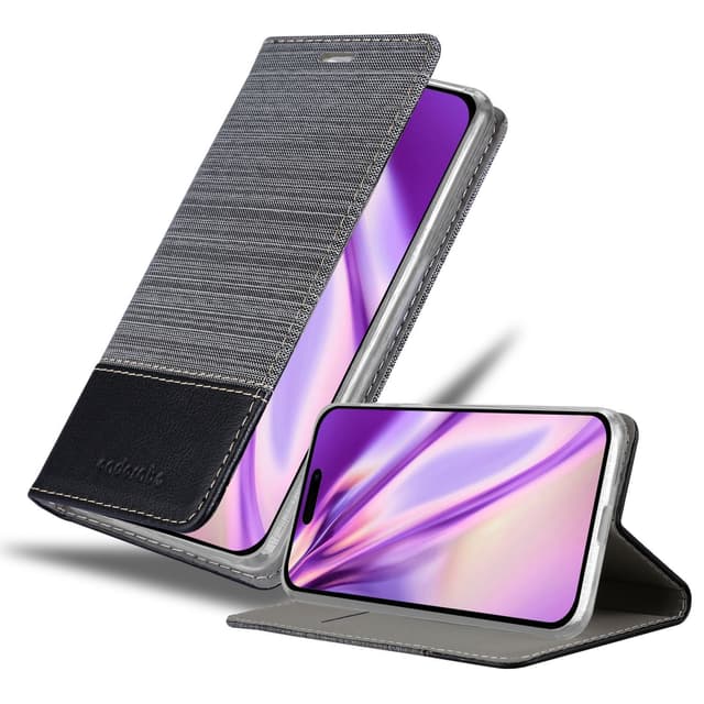 iPhone 14 PRO Pungetui Cover Case (Grå)