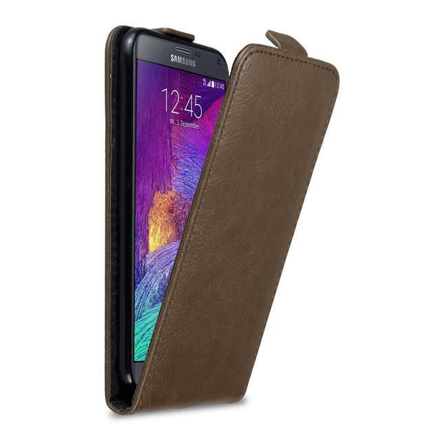 Samsung Galaxy NOTE 4 Pungetui Flip Cover (Brun)