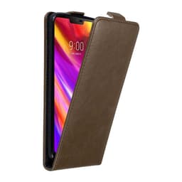 LG G7 ThinQ / FIT / ONE Pungetui Flip Cover (Brun)