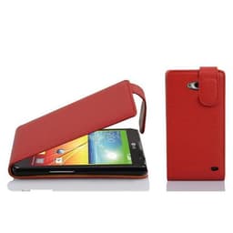 LG L90 (1. SIM) Pungetui Flip Cover (Rød)