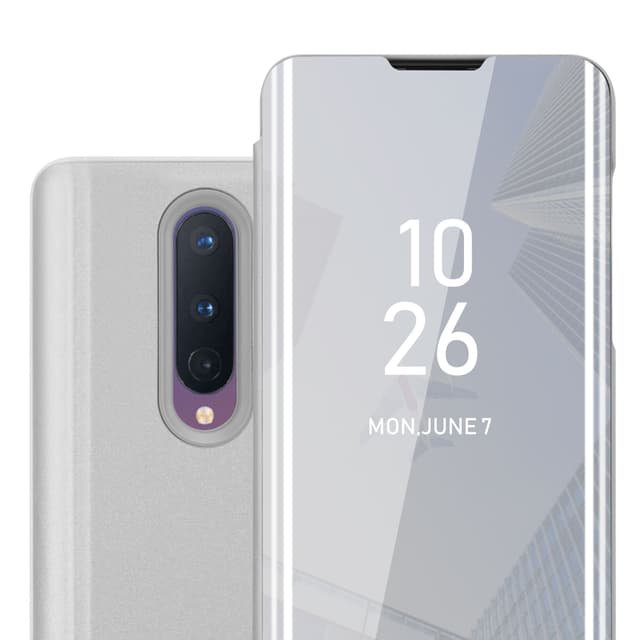 OnePlus 8 Pungetui Cover Case (Sølv)
