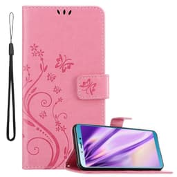 Samsung Galaxy A6s Pungetui Cover Case (Lyserød)