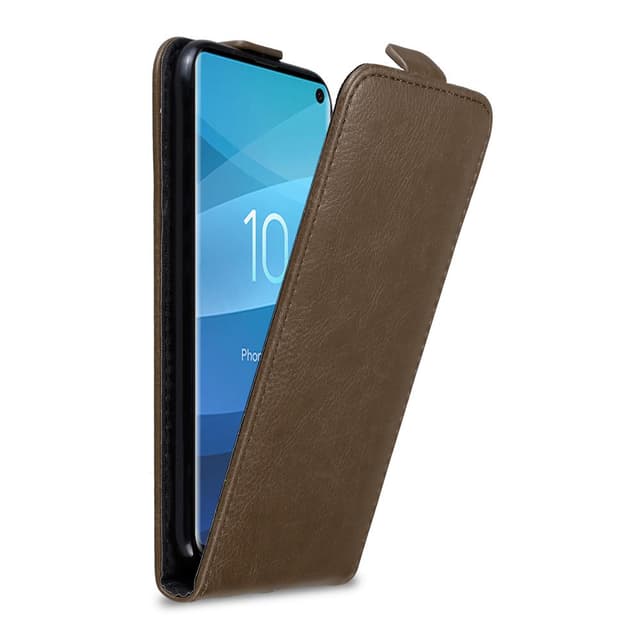 Samsung Galaxy S10 4G Pungetui Flip Cover (Brun)