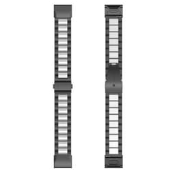 Rustfri stål urrem Garmin Fenix 8 (51mm) - Sort/sølv