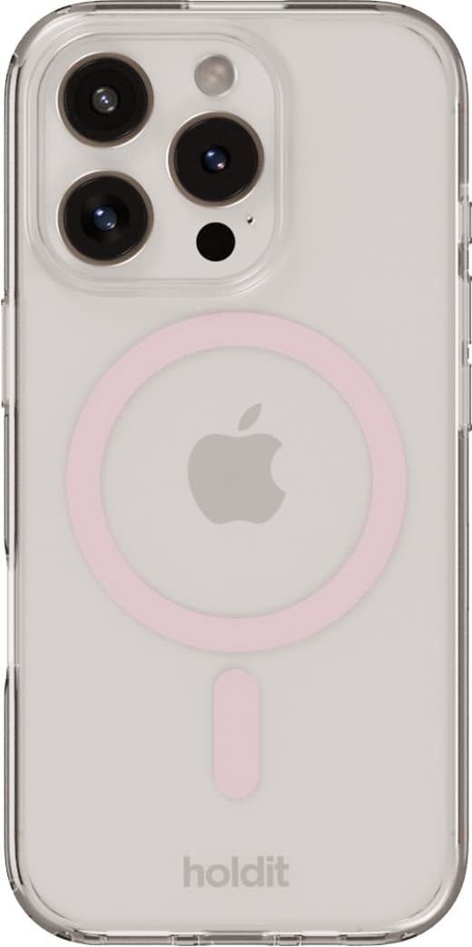 Holdit iPhone 16 MagSafe etui (pink)