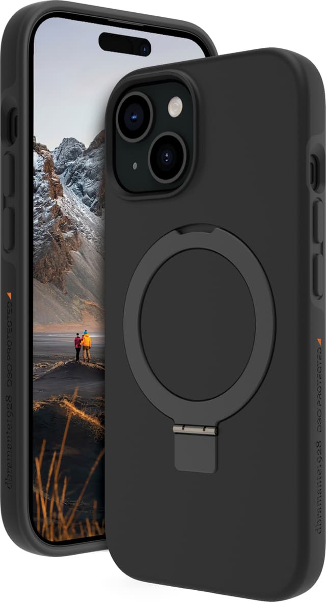 Dbramante1928 Iceland Ultra MS Kickstand iPhone 15 etui (sort)