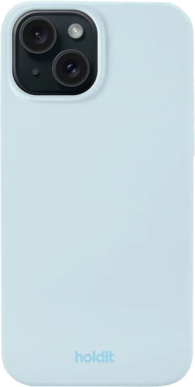 Holdit Silicone iPhone 14/13 etui (mineralblå)