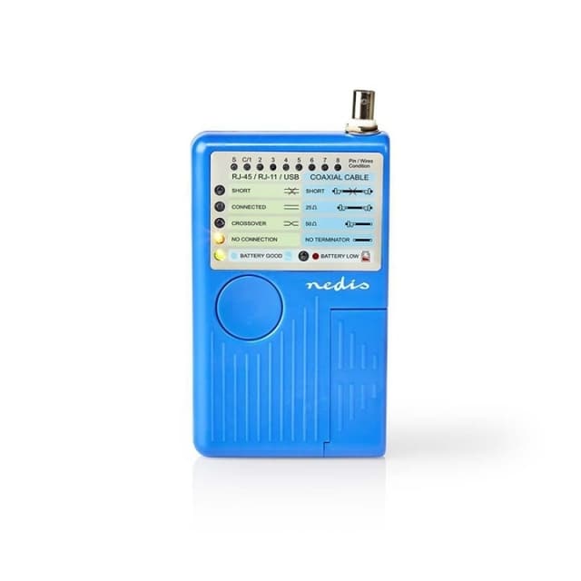 Nedis LAN Måleinstrument | Kabel | 180 m | LED indikator | Batteri