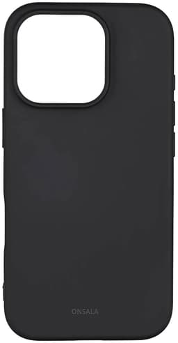 Onsala iPhone 16 Pro silikoneetui (sort)
