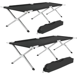 2 Feltsenge i aluminium - sort