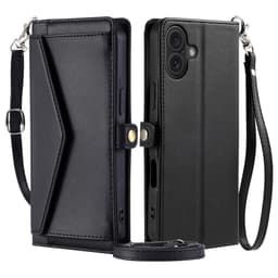 SKALO iPhone 16 Plus Evelope Clutch 5-RUM - Sort