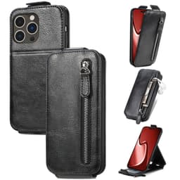 SKALO iPhone 16 Pro Max Vertical Flip Cover - Sort