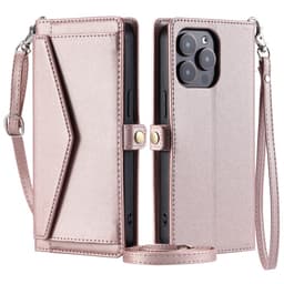 SKALO iPhone 16 Pro Max Evelope Clutch 5-RUM - Rosa guld