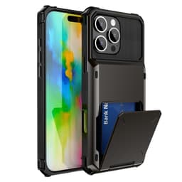 SKALO iPhone 16 Pro Max Armor Cover kortholder - Sort