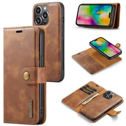 DG MING iPhone 16 Pro 2-i-1 Magnet Pungetui - Brun