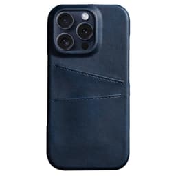 SKALO iPhone 16 Pro Max PU-læder Kortholder Cover - Blå