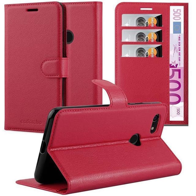 Google PIXEL 3 XL Pungetui Cover Case (Rød)