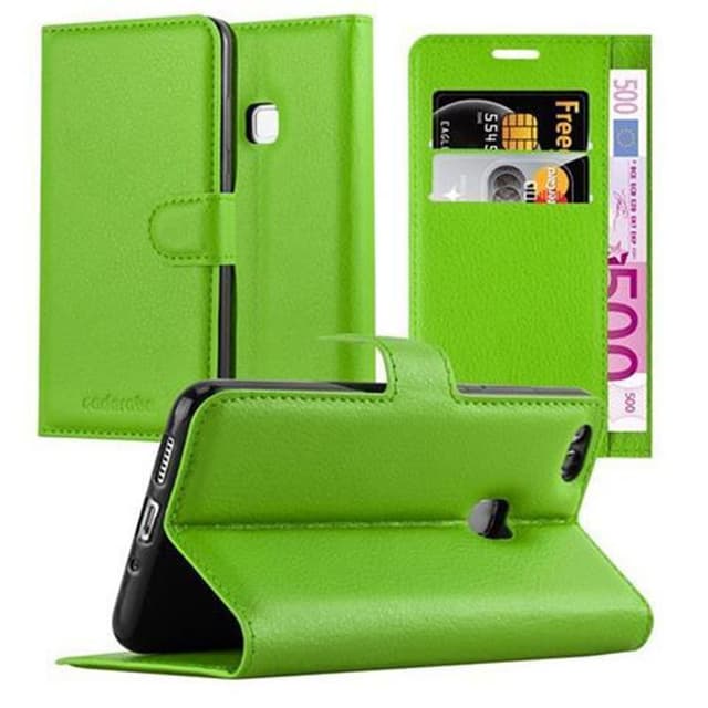 Huawei P10 LITE Pungetui Cover Case (Grøn)