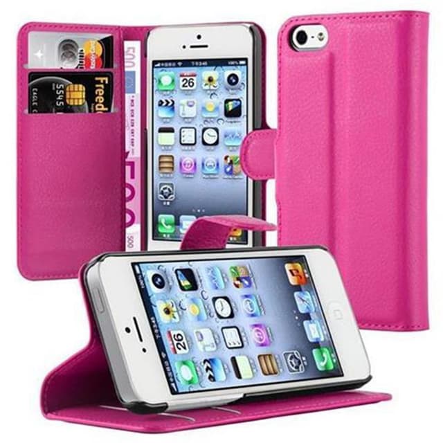 iPhone 5 / 5S / SE 2016 Pungetui Cover Case (Lyserød)