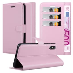 iPhone X / XS Pungetui Cover Case (Lyserød)