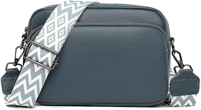 Crossbody taske skulderrem taske PU læder Blå