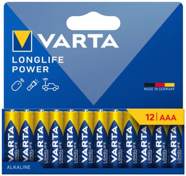 Varta Longlife Power AAA batteri 7042371 12-pack (blue)